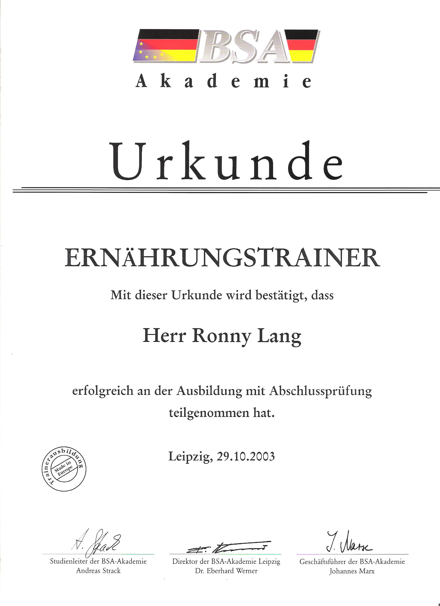 Ausbildung Ernährungs Und Fitnessberater In Gesundheit Sport Wettkampfvorbereitung, Ausbildung